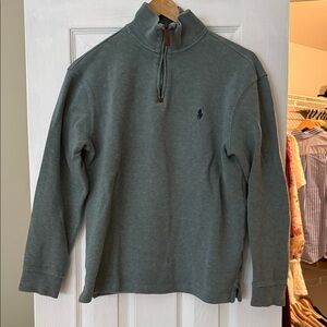 Polo Ralph Lauren Olive Zip-Up Sweater